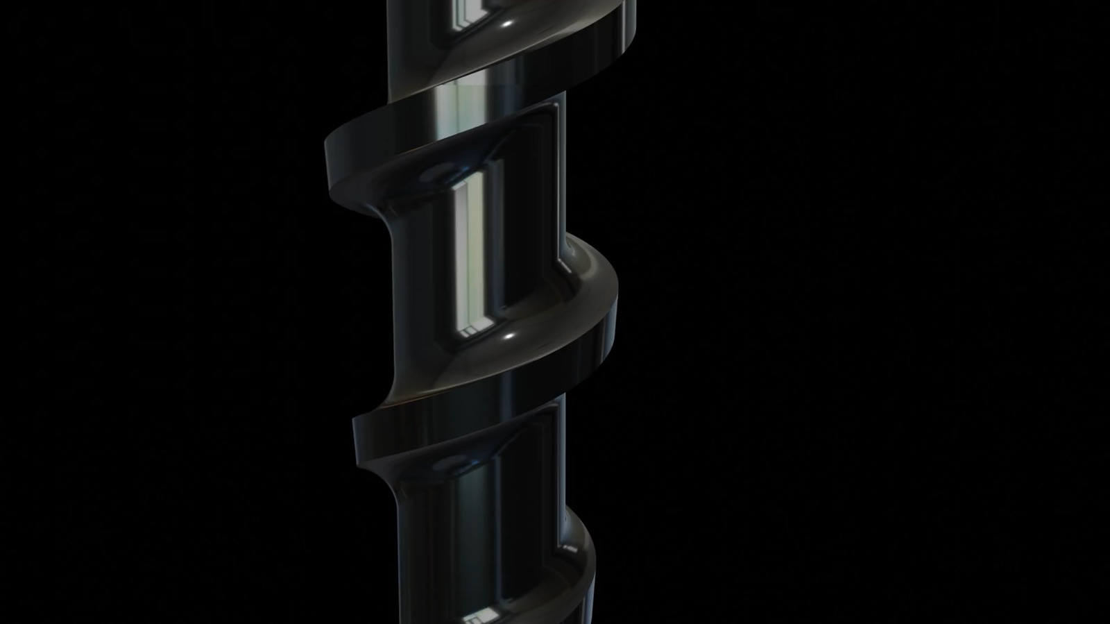Technische CAD-Visualisierung eines Schneckenflankenprofils