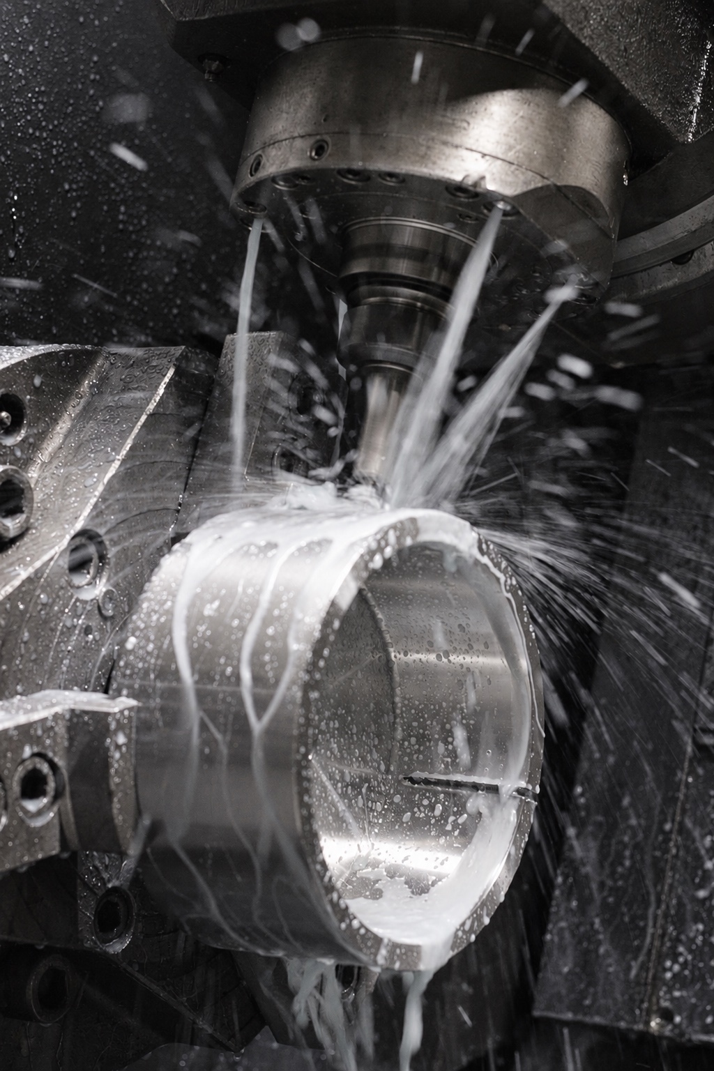 Fraisage CNC d'un composant de bloc hydraulique multi-faces