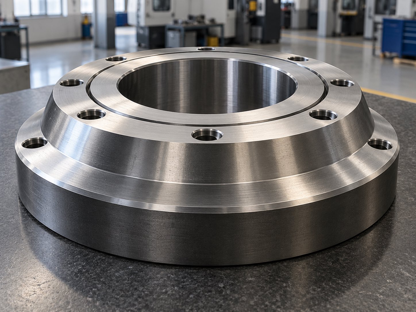 Composant de grand diamètre usiné CNC